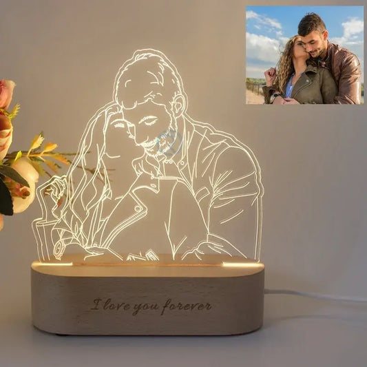 Personalized Engraved Photo Lamp
